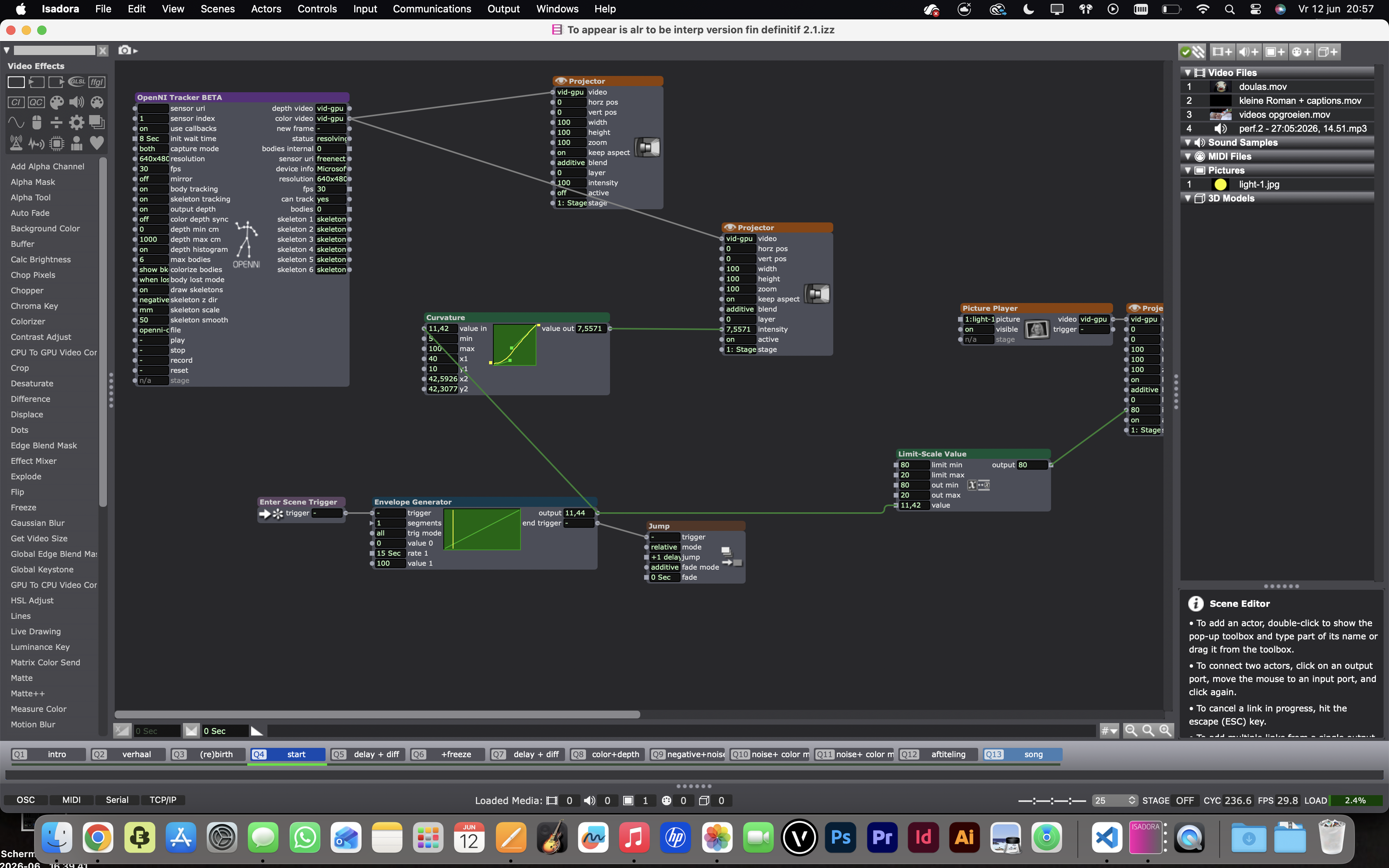 Screenshot Isadora 4